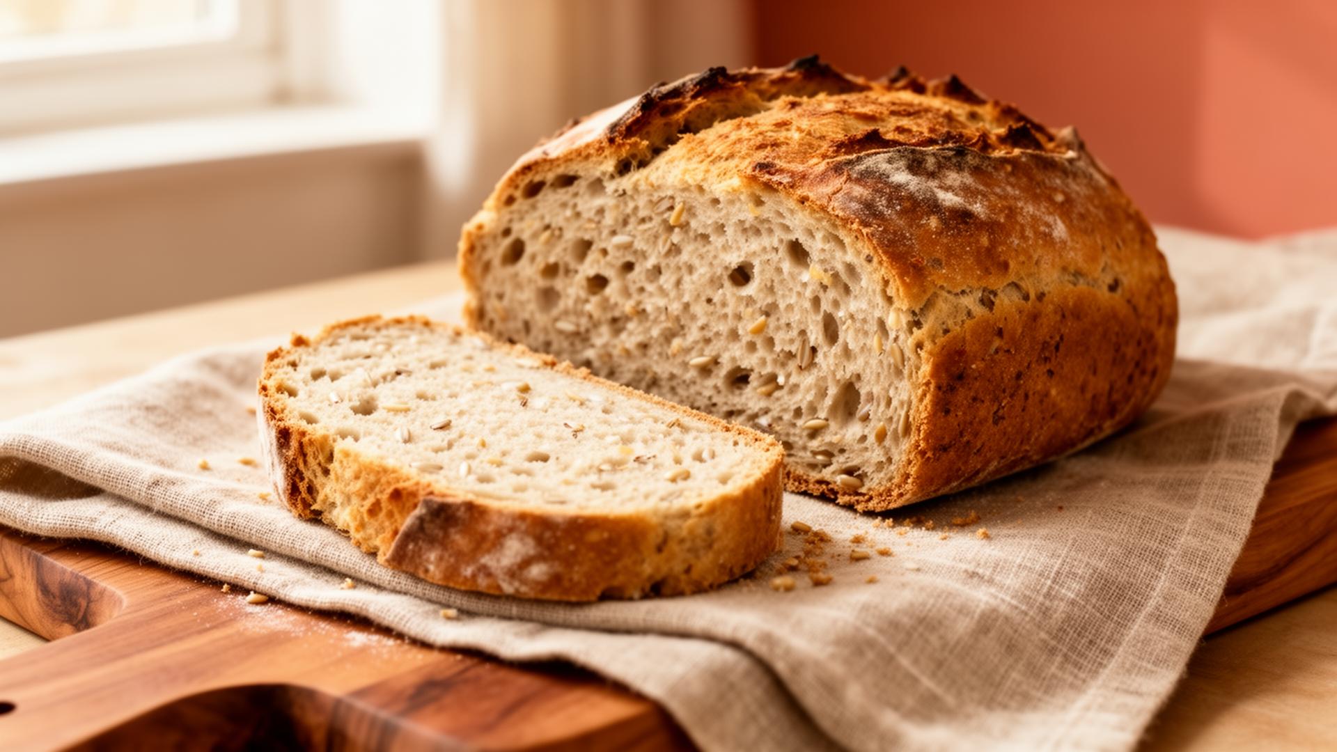 Fresh-Milled Einkorn Yeasted Bread - finished bread