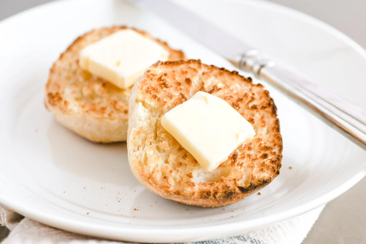 Overnight Sourdough English Muffins