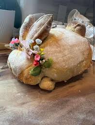 Sculpted Easter Bunny Bread - finished bread