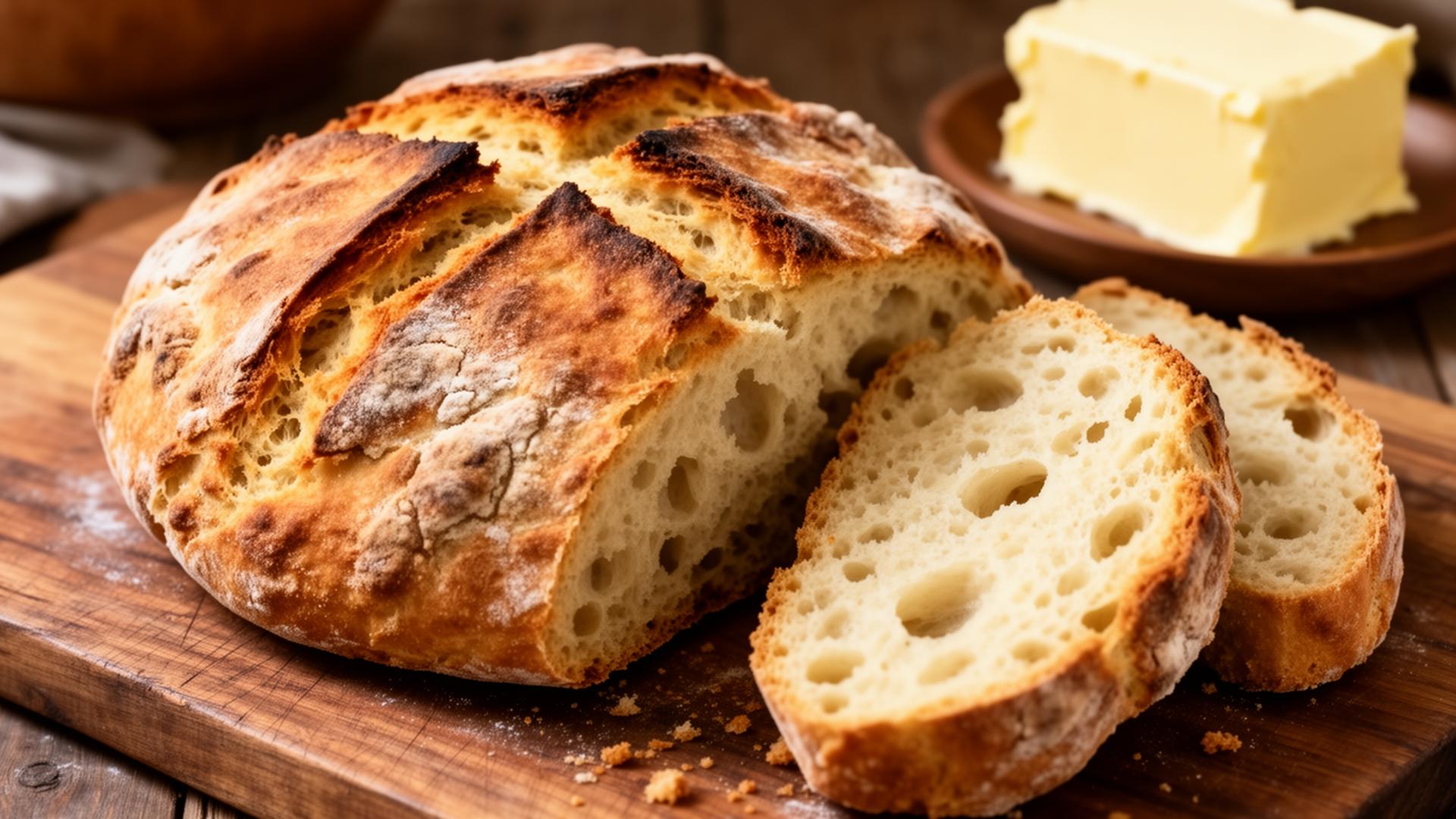 Sourdough Discard Irish Soda Bread - finished bread