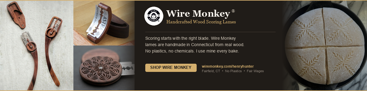 Wire Monkey handcrafted wood scoring lames — handmade in Connecticut from real wood